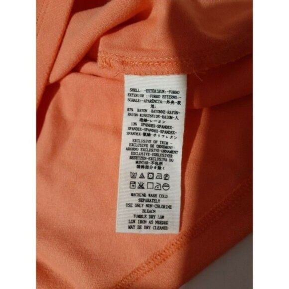 Free People Women’s Rock With It Top Boho Coral Orange Off The Shoulder  Size XS - Picture 8 of 8